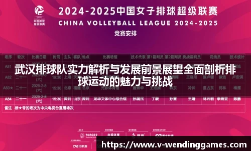 武汉排球队实力解析与发展前景展望全面剖析排球运动的魅力与挑战